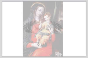 Ricordino con la Madonna e bambino